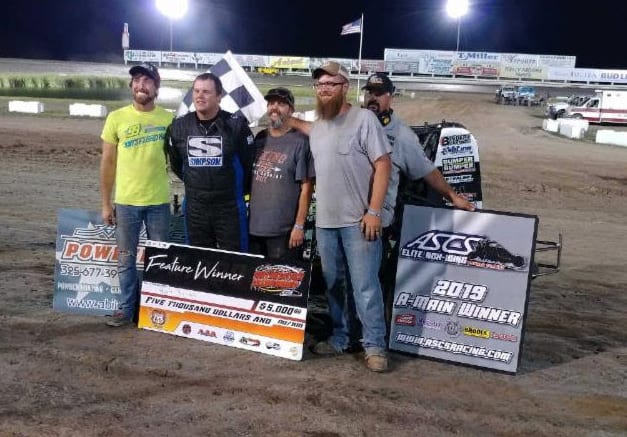 Wyatt Burks in victory lane.