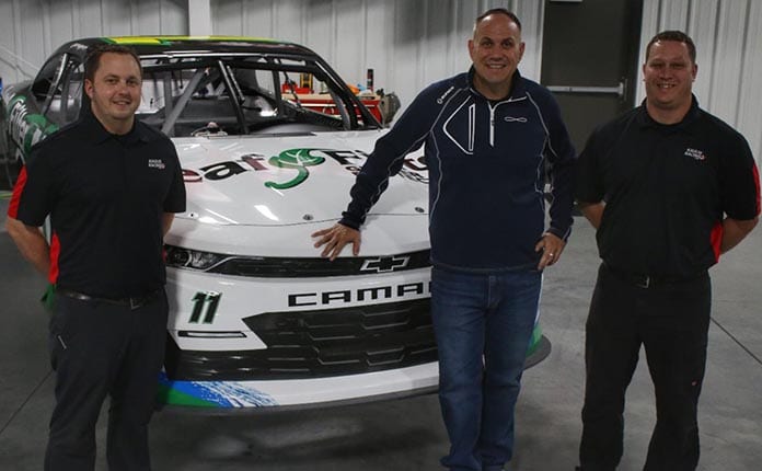 Kaulig Racing President Chris Rice (center) has confirmed Alex Yontz (left) and Bruce Schlicker (right) will serve as crew chiefs for the team in 2020.