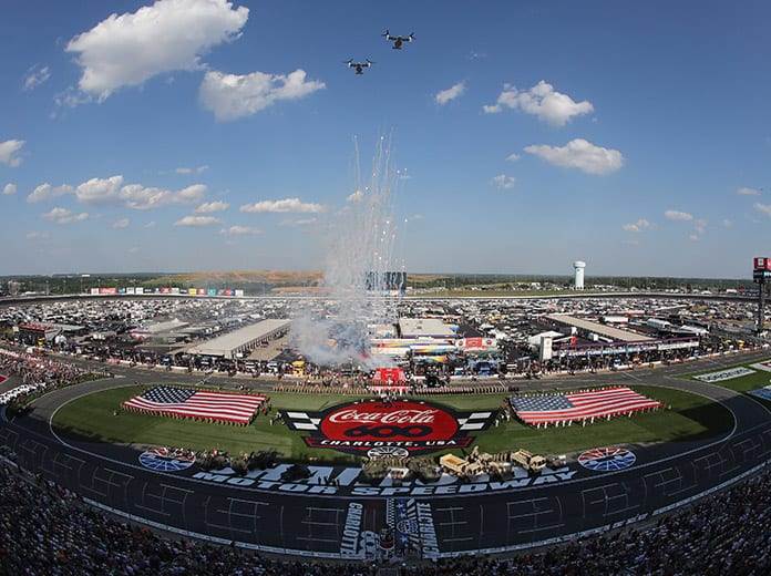 Pre-race ceremonies during the 2019 Coca-Cola 600 at Charlotte Motor Speedway. (HHP/Tim Parks Photo)