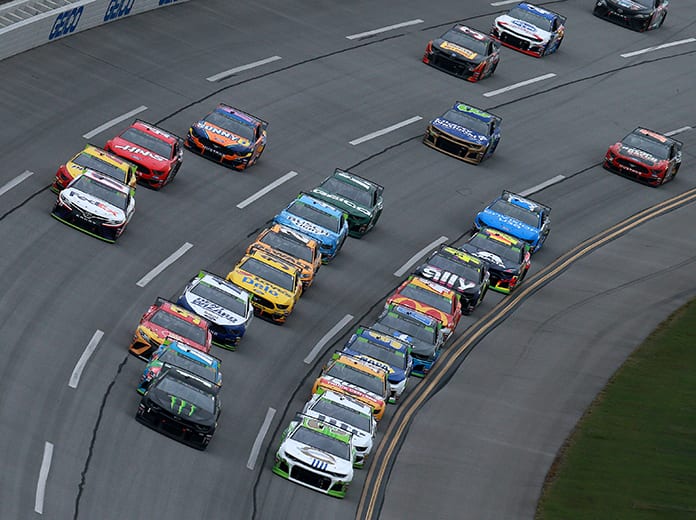 The NASCAR Cup Series event at Talladega Superspeedway next weekend will no longer feature a practice session. (Sean Gardner/Getty Images Photo)