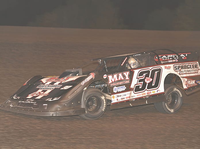 Ricky Thornton Jr. wont he IMCA Speedway Motors Super Nationals late model title for the second-straight season on Monday. (Tom Macht Photo)