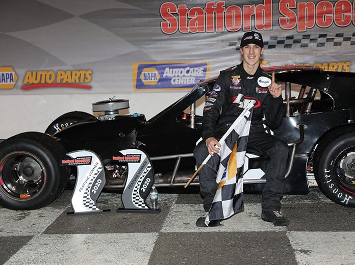 Michael Christopher Jr. won his first SK Modified feature of the season Friday at Stafford Motor Speedway.