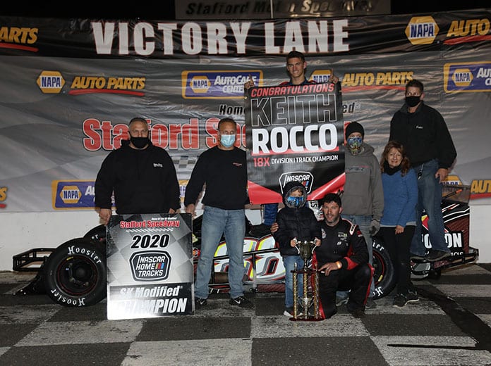 Keith Rocco ended the season at Stafford Motor Speedway in victory lane on Friday evening.