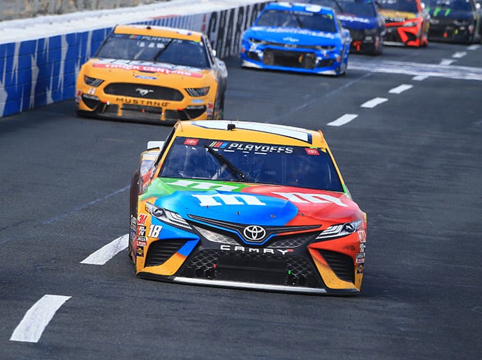 Kyle Busch was one of four drivers eliminated from the NASCAR Cup Series playoffs on Sunday at Charlotte Motor Speedway. (HHP/Jeff Fluharty Photo)