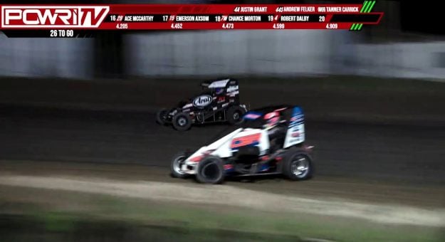 Visit VIDEO: Grant Takes First POWRi Midget Win page