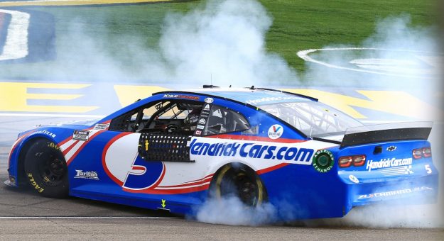 March 7, 2021: #5: Kyle Larson, Hendrick Motorsports, Chevrolet Camaro HendrickCars.com  During the Pennzoil 400 at Las Vegas Motor Speedway in Las Vegas, NV  (HHP/Jim Fluharty)