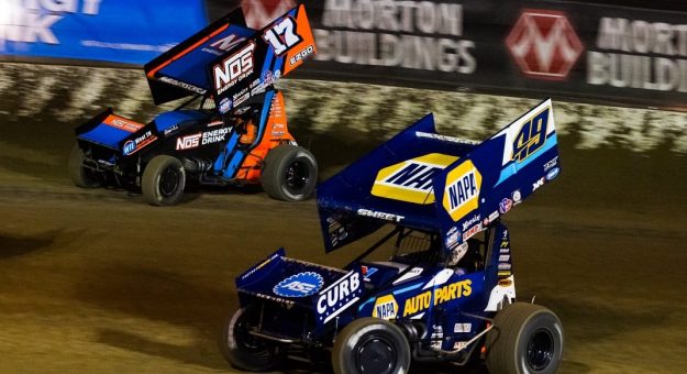 2021 Woo Cotton Bowl F Brad Sweet Sheldon Haudenschild Lead Battle Trent Gower Photo