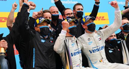 De Vries Survives Wild Formula E Finish