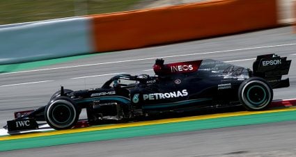 Hamilton Sets Pace In Barcelona Practice