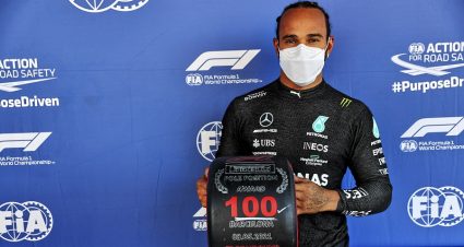 Lewis Hamilton Earns 100th F-1 Pole