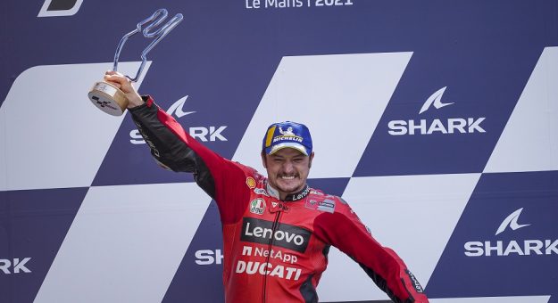 2021 Motogp French Gp Jack Miller Vl Celebration Ducati Photo