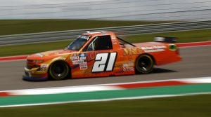 AUSTIN, TEXAS - MAY 21: Zane Smith, driver of the #21 MRC Construction Chevrolet, drives during practice for the NASCAR Camping World Truck Series Toyota Tundra 225 at Circuit of The Americas on May 21, 2021 in Austin, Texas. (Photo by Jared C. Tilton/Getty Images) | Getty Images