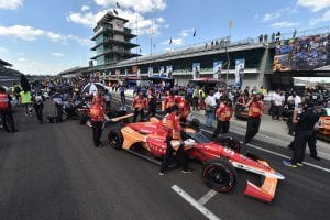 Drivers and teams wait for their opportunity to qualify Saturday at Indianapolis Motor Speedway. (IndyCar Photo)