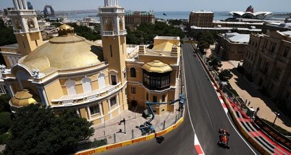 Perez & Red Bull Top Azerbaijan Practice