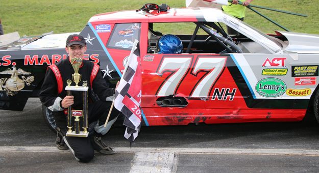 Bryan Wall Jr. won the Myers Container Service Triple Crown 100 for the Flying Tigers. (Alan Ward photo)