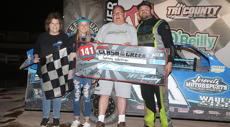 Whitman Cashes $10,000 Clash At The Creek Check - SPEED SPORT