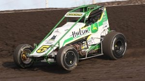 Chase Stockon at the wheel of his No. 5s sprint car. (Neil Cavanah Photo)