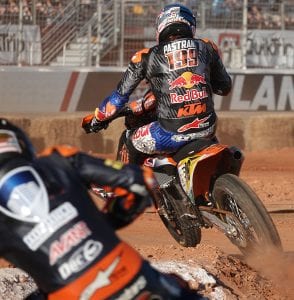 Travis Pastrana in action during the Atlanta Super TT. (Larry Lawrence Photo)