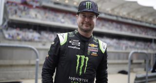 NASCAR Cup Series driver Kurt Busch (1) stands on the grid during the Inaugural EchoPark Automotive Texas Grand Prix NASCAR Cup Series race at the Circuit of the Americas in Austin, Texas, May 23, 2021.  (HHP/Tom Copeland)