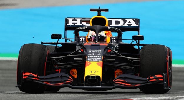 Max Verstappen dominated the Austrian Grand Prix Sunday. (Bryn Lennon/Getty Images Photo)