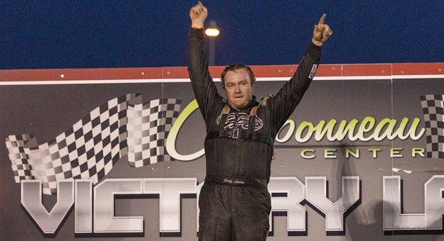 Cody Laney returned to Southwest Speedway to win another Corral Sales Dakota Classic IMCA Modified Tour main event. (Tyler Hagen Photo)