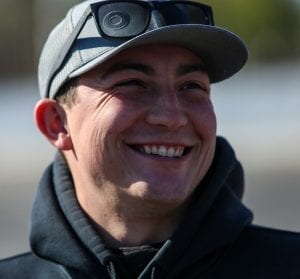 Derek Griffith almost always has a smile on his face when he's at a race track. (Adam Fenwick Photo)