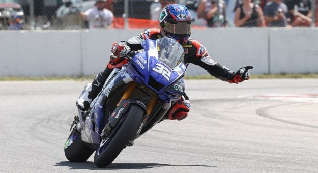 Jake Gagne raced to his 11th-straight MotoAmerica Superbike win Sunday at Brainerd Int'l Raceway. (Brian J. Nelson Photo)