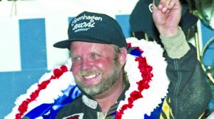 Bobby Allen after his Knoxville Nationals win in 1990. (Paul Arch Photo)