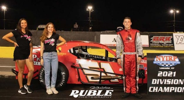 Shawn Nye won the sportsman division title at New York Int'l Raceway Park.