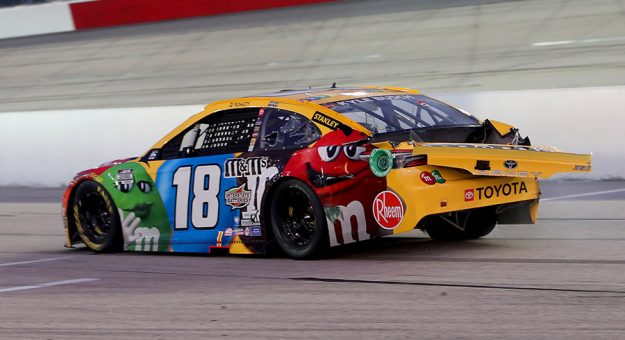 Kyle Busch was among several NASCAR Cup Series playoff contenders who ran into trouble during the Southern 500. (HHP/David Graham Photo)