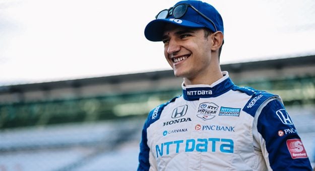 Alex Palou led NTT IndyCar Series practice at Portland Int'l Raceway. (IndyCar Photo)