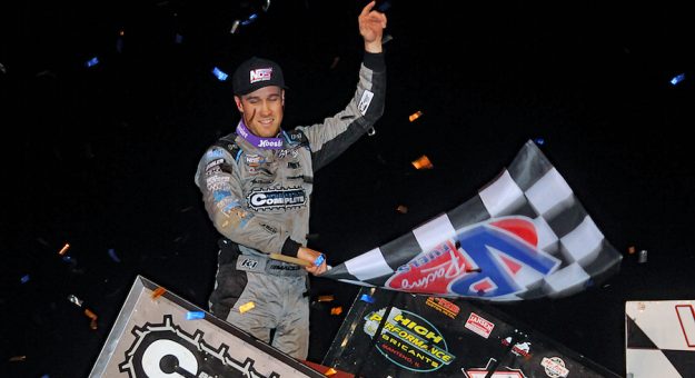 Carson Macedo Celebrate Woo Win Lawton 102921