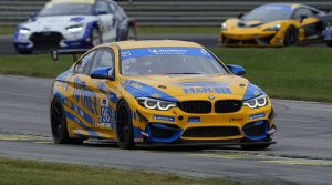 Robby Foley at the wheel of the Turner Motorsport BMW M4 GT4. (IMSA Photo)