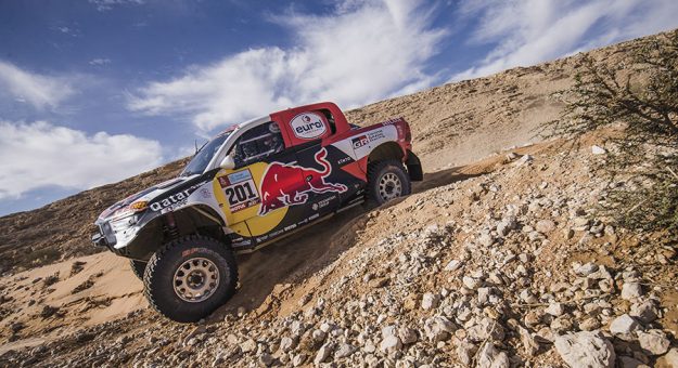 Nasser Al-Attiyah (QAT) for Toyota Gazoo Racing races during stage 5 of Rally Dakar 2021 from Riyadh to Buraydah, Saudi Arabia on January 07, 2021 // SI202201070386 // Usage for editorial use only //