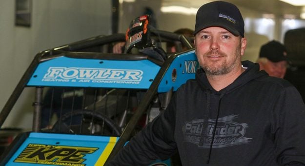 Todd Kluever at the Chili Bowl on Wednesday evening. (Brendon Bauman Photo)