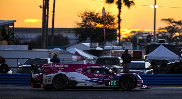 Meyer Shank Racing No. 60 entry currently leads the Rolex 24 with less than six hours left. (IMSA Photo)