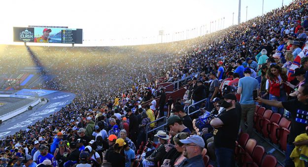 A strong crowd was on hand for the Busch Light Clash at the Coliseum. (HHP/Jim Fluharty Photo)