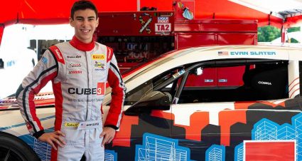 CUBE 3 Architects Sponsors 16-Year-Old Slater In Trans Am Debut