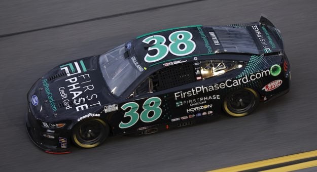 DAYTONA BEACH, FLORIDA - FEBRUARY 15: Todd Gilliland, driver of the #38 First Phase Credit Card Ford, drives during practice for the NASCAR Cup Series 64th Annual Daytona 500 at Daytona International Speedway on February 15, 2022 in Daytona Beach, Florida. (Photo by Jared C. Tilton/Getty Images) | Getty Images