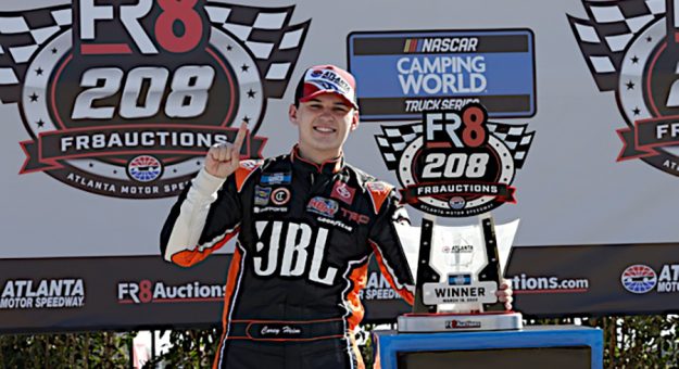 Visit Corey Heim Earns First Truck Series Win At Home Track page