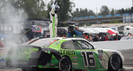 Allmendinger Wins Chaotic Race At Portland