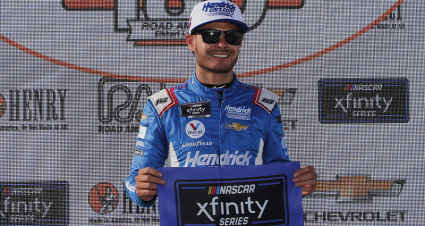 Larson Navigates Road America For Xfinity Pole