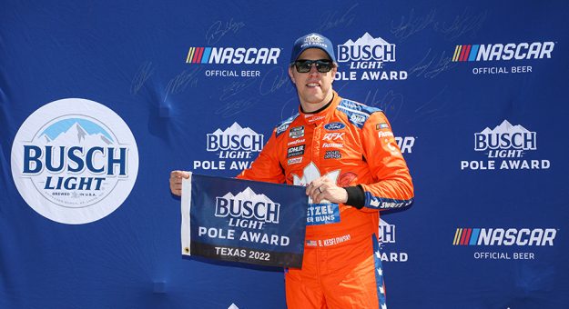 Brad Keselowski on NASCAR Cup pole at Texas