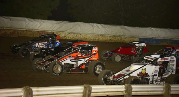 2020 Hurtubise Classic 1 Four Wide Parade Lap Mark Funderburk Photo.jpg