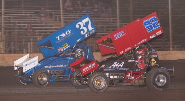 2020 Marysville Sprints 4 Mitchell Faccinto Andy Forsberg Battle Devin Mayo Photo.jpg