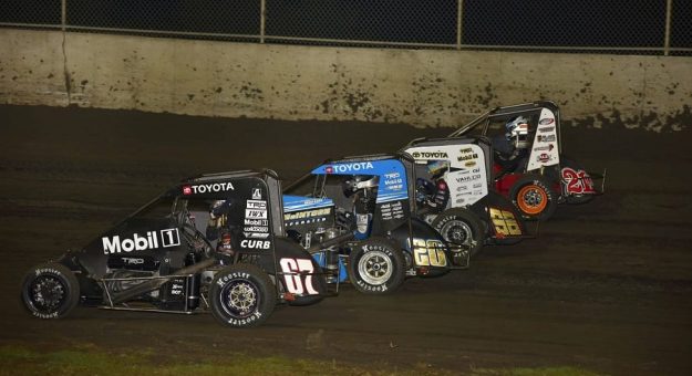 2020 Powri Gold Crown F 1 Four Wide Parade Lap Mark Funderburk Photo.jpg