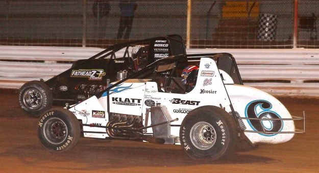 2020 Silver Crown Selinsgrove 3 Logan Seavey Brady Bacon Battle Dan Demarco Photo.jpg