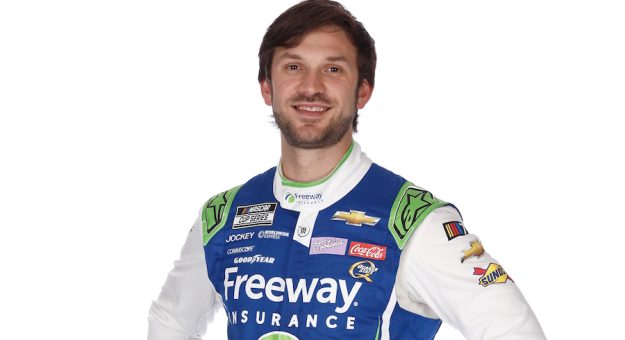 CHARLOTTE, NORTH CAROLINA - JANUARY 18: NASCAR driver Daniel Suarez poses for a photo during NASCAR Production Days at Charlotte Convention Center on January 18, 2023 in Charlotte, North Carolina. (Photo by Chris Graythen/Getty Images) | Getty Images