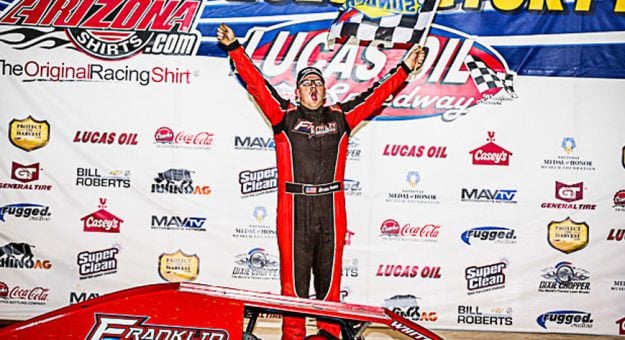 Visit Franklin Basks In Lucas Oil Speedway Glory page