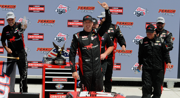 Visit Busch Steals Pocono Truck Race For 100th KBM Victory page